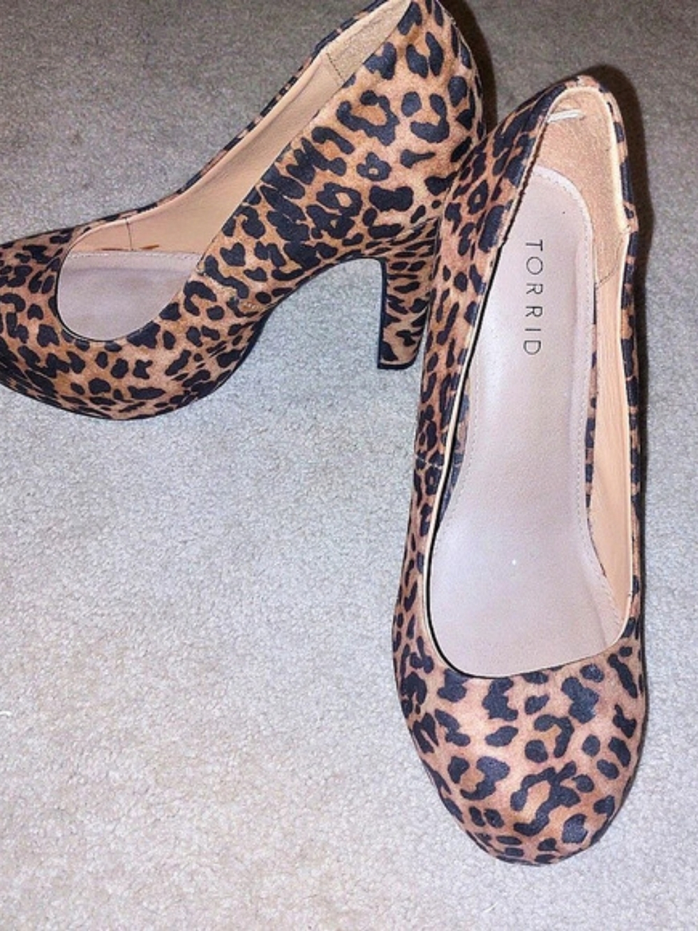 TORRID Platform Pump Leopard Platform Pumps US 8W Wide Width